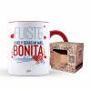 Taza Color Rojo – Fuiste eres y seras mi más bonita casualidad