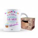 Taza – No se trata de añadir años a la vida sino de dar vida a los años felicidades