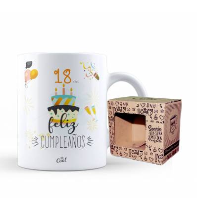 Taza – 18 años Feliz cumpleaños