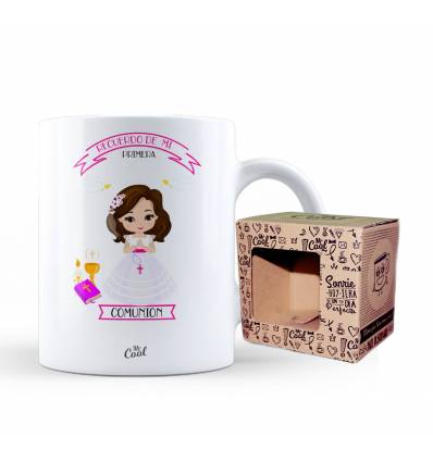 Taza – Recuerdo de mi primera comunion – niña v2