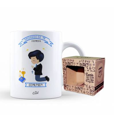 Taza – Recuerdo de mi primera comunion – niño v2