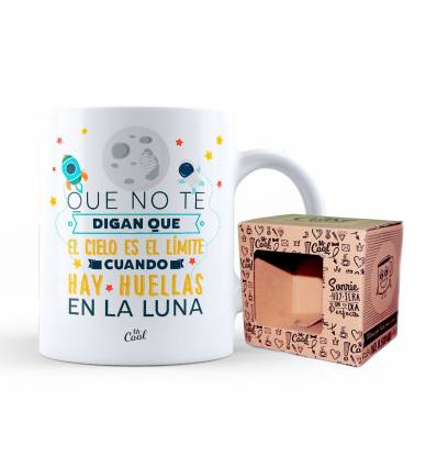 Taza – Que no te digan que el cielo es el límite cuando hay huellas en la luna