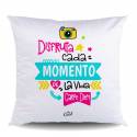 NUEVO Cojin POLIESTER – Disfruta cada momento de la vida, carpe diem