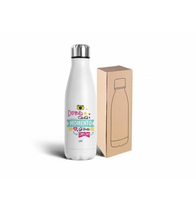 Botella Acero inoxidable 750ml – Contigo recorrería el mundo entero