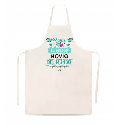 Delantal tipo lino - Mi tia es divina me encanta como cocina