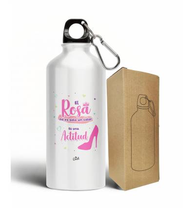 Botella Aluminio 500ml – El rosa no es solo un color es una actitud