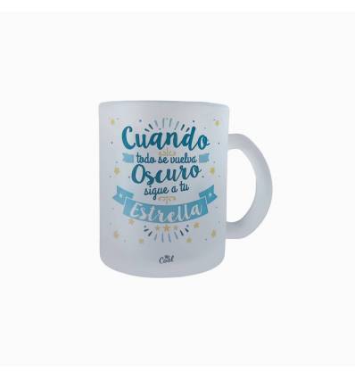 Taza cristal opaco – Ningun soñador es pequeño y ningun sueño demasiado grande
