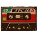 Felpudo cassette rojo: Bienvenidos