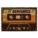 Felpudo cassette naranja: Bienvenidos