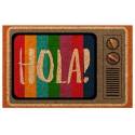 Felpudo televisor arcoiris: Hola!