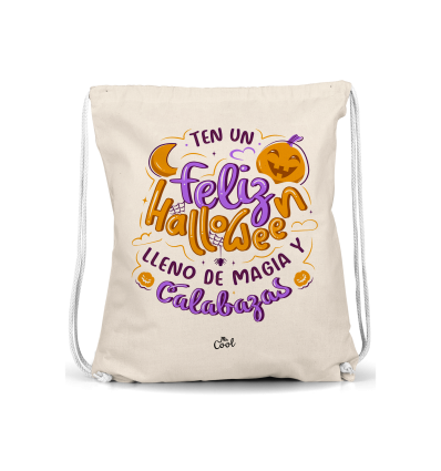 Mochila Saco – Ten un feliz halloween lleno de magia y calabazas