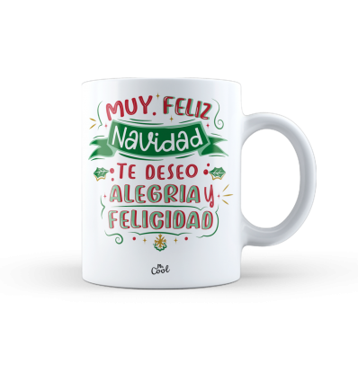 Taza – Muy Feliz Navidad te deseo Alegria y felicidad