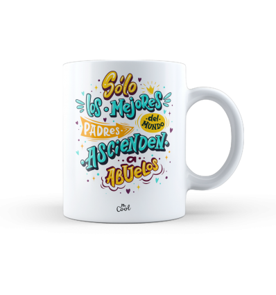 Taza – Sólo los mejores padres del mundo ascienden a abuelos