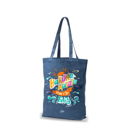 Bolsa Tote Bag Vaquera – Hakuna Matata, vive y se feliz
