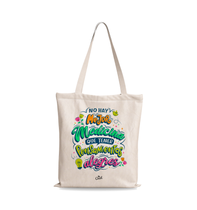 Bolsa Tote Bag – No hay mejor medicina que tener pensamientos alegres