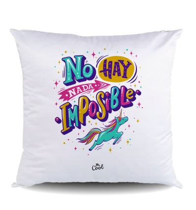 NUEVO COJIN Poliéster – No hay nada imposible