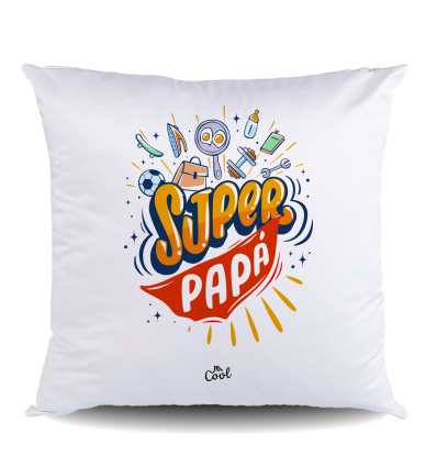 NUEVO COJIN Poliéster – Super papá