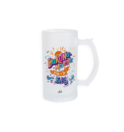 Jarra de cerveza – Hakuna Matata, vive y se feliz