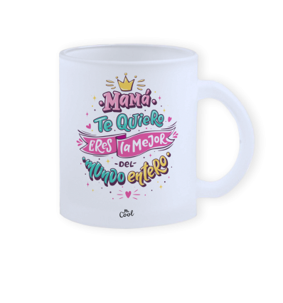 Taza cristal opaco 