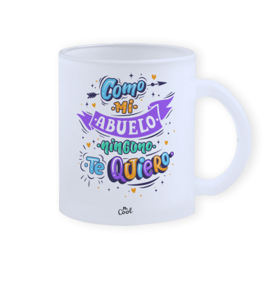 Taza cristal opaco 