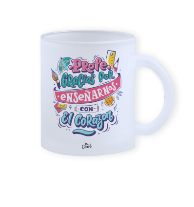 Taza cristal opaco 