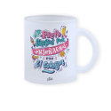 Taza cristal – Profe gracias por enseñarnos con el corazón