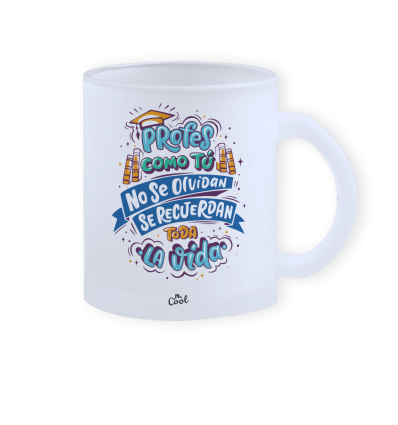 Taza cristal opaco 