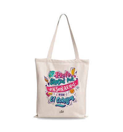 Bolsa Tote Bag – Profe gracias por enseñarnos con el corazón
