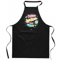 Delantal negro - Contigo recorrería el mundo entero