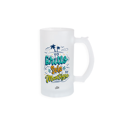 Jarra de cerveza – Yo brillo solo by Montoya