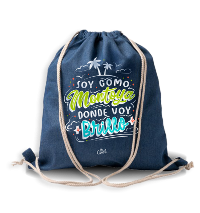 Mochila Saco Vaquera – Soy como Montoya donde voy brillo