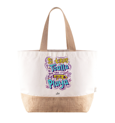 Bolsa Playa – Si tiras la toalla que sea en la playa