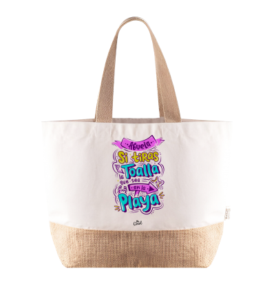 Bolsa Playa – Abuela Si tiras la toalla que sea en la playa