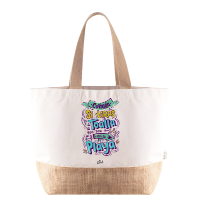 Bolsa Playa – Cuñada Si tiras la toalla que sea en la playa