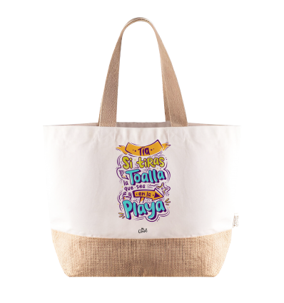 Bolsa Playa – Tía Si tiras la toalla que sea en la playa