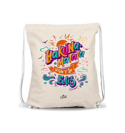 Mochila Saco – Hakuna Matata, vive y se feliz