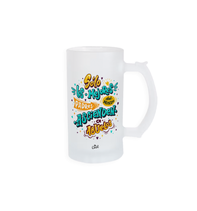 Jarra de cerveza – Sólo los mejores padres del mundo ascienden a abuelos