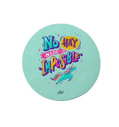 Alfombrilla de ratón circular – No hay nada imposible
