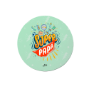 Alfombrilla de ratón circular – Super papá