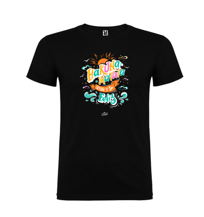 Camiseta negra – Hakuna Matata, vive y se feliz