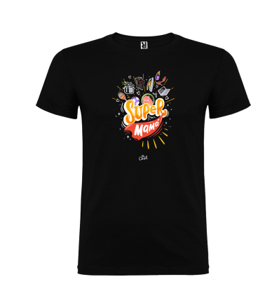 Camiseta negra – Super mamá