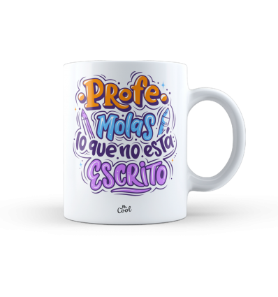 Taza – Profe molas lo que no está escrito