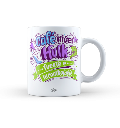 Taza – Café nivel Hulk: fuerte e incontrolable