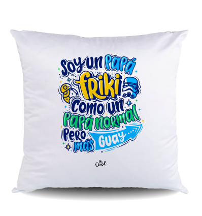 NUEVO Cojin POLIESTER – Soy un papá friki como un papá normal pero más guay