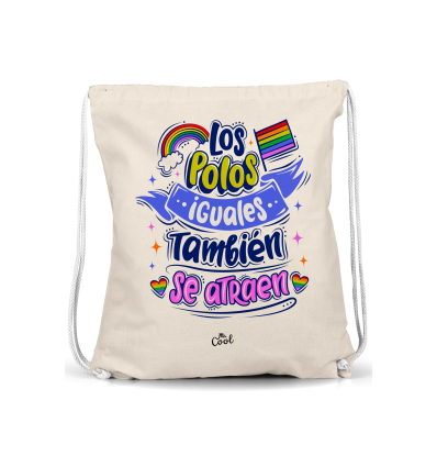 Mochila Saco – Los polos iguales tambíen se atraen