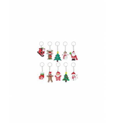 Set 10 llaveros navideños