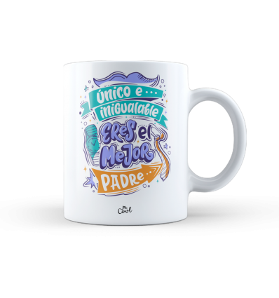 Taza – Único e inigualable eres el mejor padre