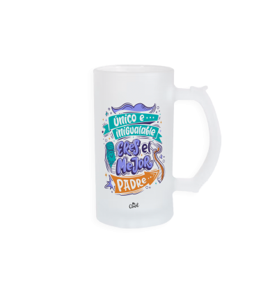 Jarra de cerveza – Único e inigualable eres el mejor padre