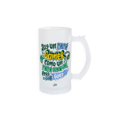 Jarra de cerveza – Soy un papa gamer como un papa normal pero mas guay