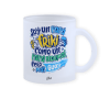 Taza cristal opaco 